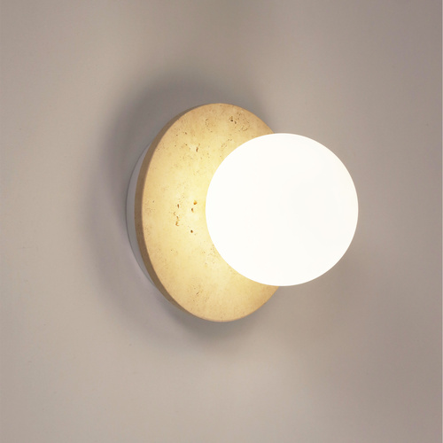 ELF G9 WALL LIGHT TRAVERTINE / OPAL MATT
