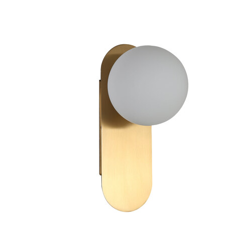 PING G9 WALL LIGHT SATIN BRASS / OPAL MATT