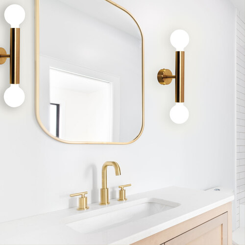 TOLI TWIN WALL LIGHT SATIN BRASS