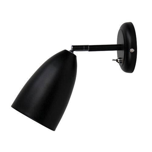 SALEM ADJUSTABLE WALL LIGHT BLACK w/SWITCH
