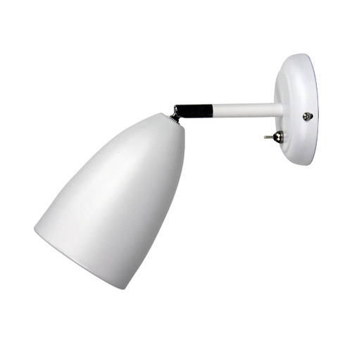 SALEM ADJUSTABLE WALL LIGHT WHITE w/SWITCH