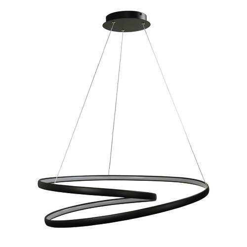 INFINITY LED SPIRAL PENDANT BLACK