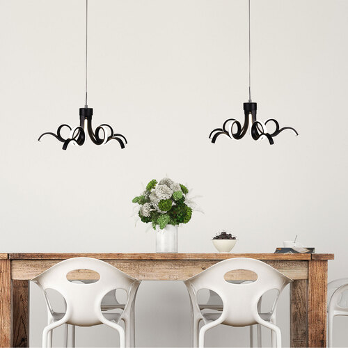 NOODLE.50 CTS 28w BLACK LED PENDANT