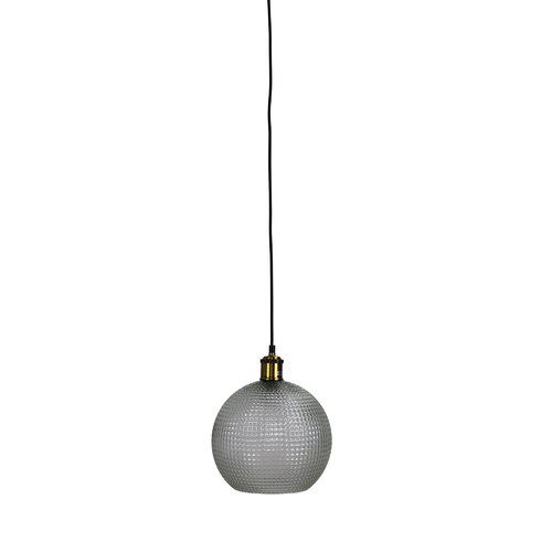 RAFFY.25 SINGLE PENDANT CLEAR / BK+AB SUSPENSION