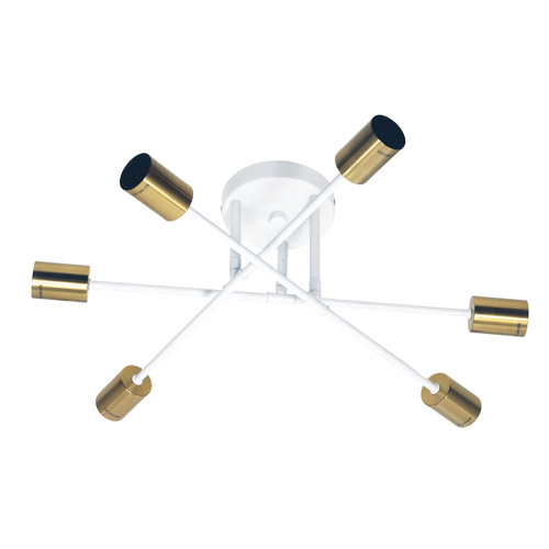 MUNA.6 CTC WHITE/SATIN BRASS