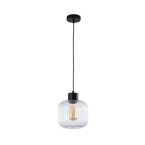 MILLER.200 SINGLE PENDANT CLEAR/BLACK