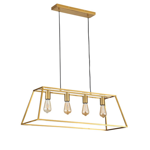 WAINSCOTT.4 4 LIGHT PENDANT SATIN BRASS