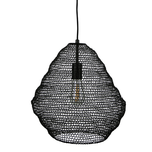 MUDAG.40 LARGE MESH PENDANT BLACK