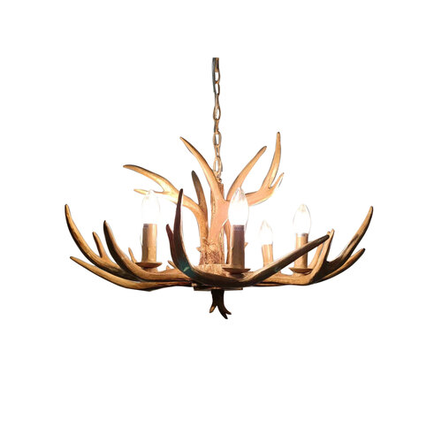 HYORT 6 LIGHT PENDANT KD NATURAL FINISH E14