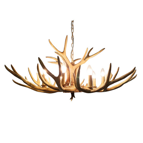 HYORT 8 LIGHT PENDANT KD NATURAL FINISH E14