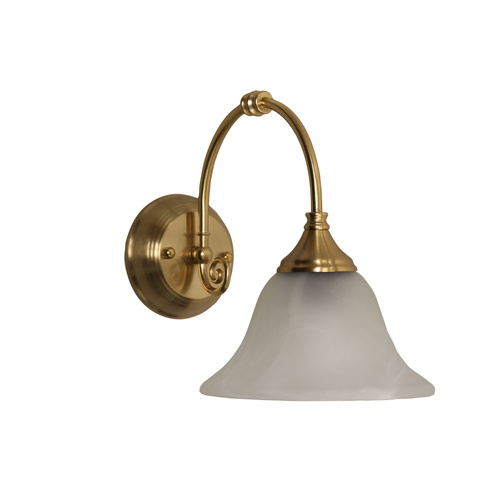 WOODGATE WALL LIGHT SB / ALABASTER