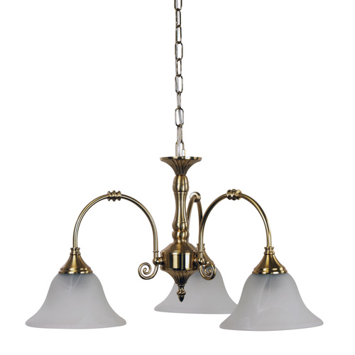 WOODGATE 3LT PENDANT SB / ALABASTER