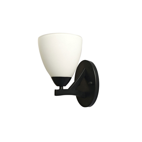 ROXBY WALL LIGHT BLACK / OPAL MATT