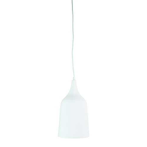 PLATO SINGLE PENDANT WHITE w/ GOLD INNER