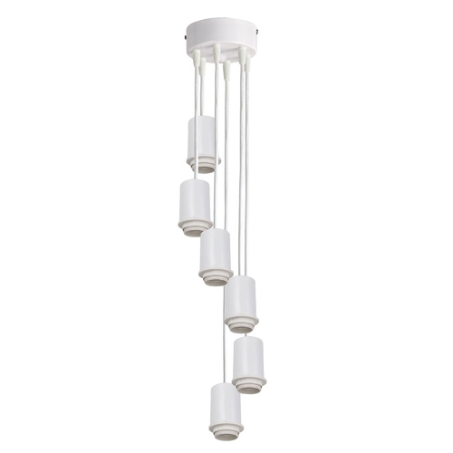 POP 6-LIGHT POP DROPPER WHITE