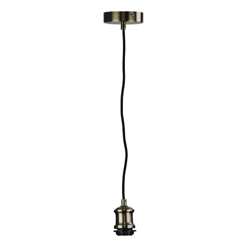 ALBANY CLOTH CORD SUSPENSION ANT BRASS