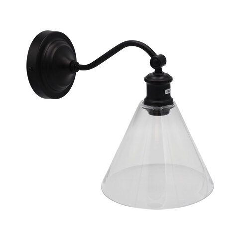 ABBY WALL LIGHT BLACK / CLEAR