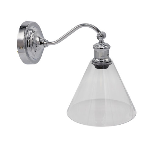 ABBY WALL LIGHT CHROME / CLEAR