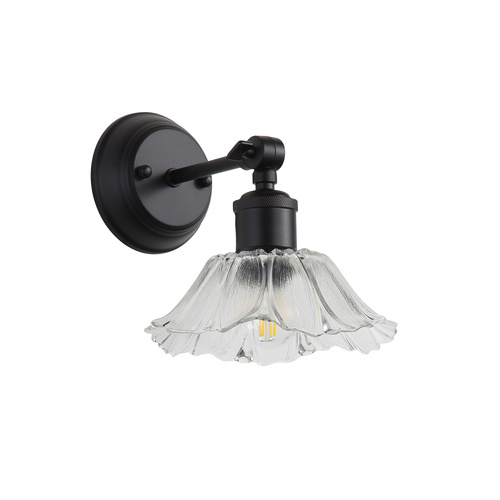 FLEUR WALL LIGHT BLACK / CLEAR