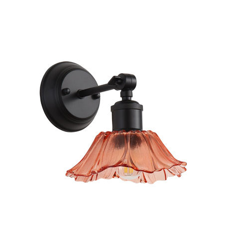 FLEUR WALL LIGHT BLACK / PINK