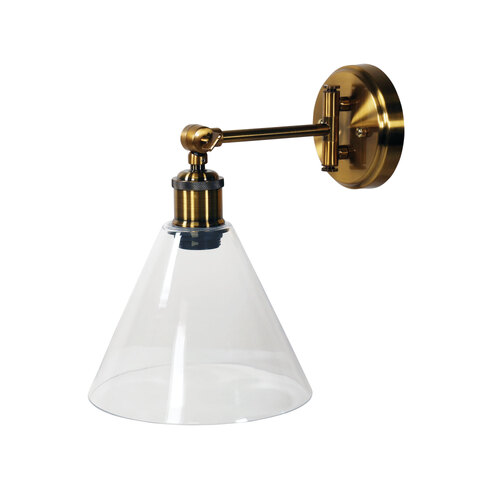 HEATH WALL LIGHT BRASS / CLEAR