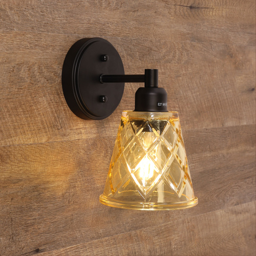 DRAM WALL LIGHT BLACK/AMBER
