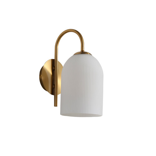 ARLEY WALL LIGHT SATIN BRASS / OPAL MATT