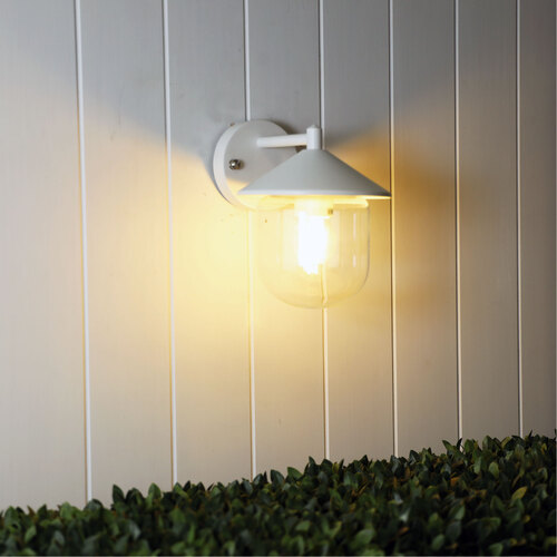 MONZA OUTDOOR WALL LIGHT WHITE