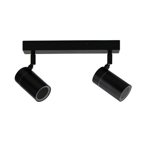 ZETA DOUBLE SPOT BLACK IP44 GU10