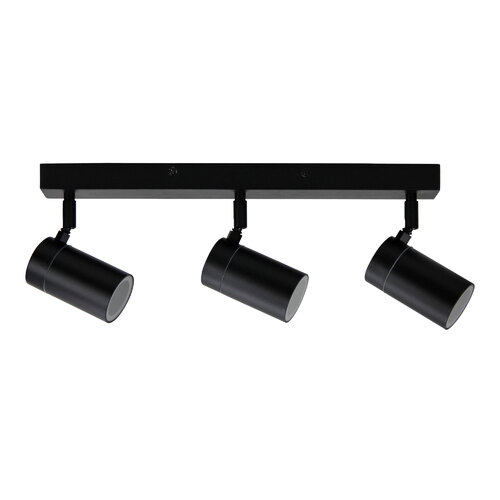 ZETA TRIPLE SPOT BLACK IP44 GU10