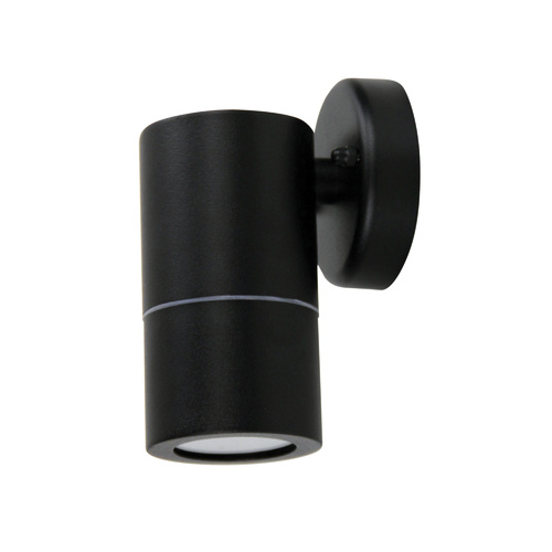 ZETA SINGLE WALL WASHER BLACK IP44 GU10