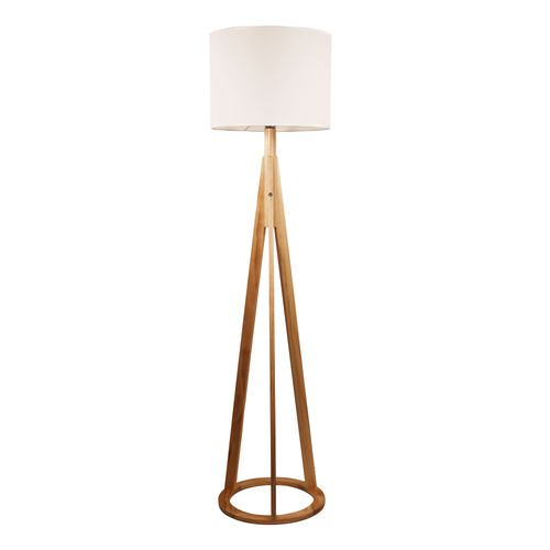 STABB w/ WHITE DRUM SHADE & BULB
