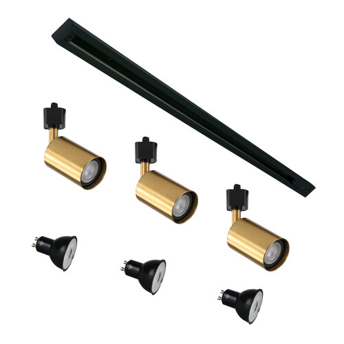 TRACK KIT BRIDGE.3 BLACK & BRASS 1m