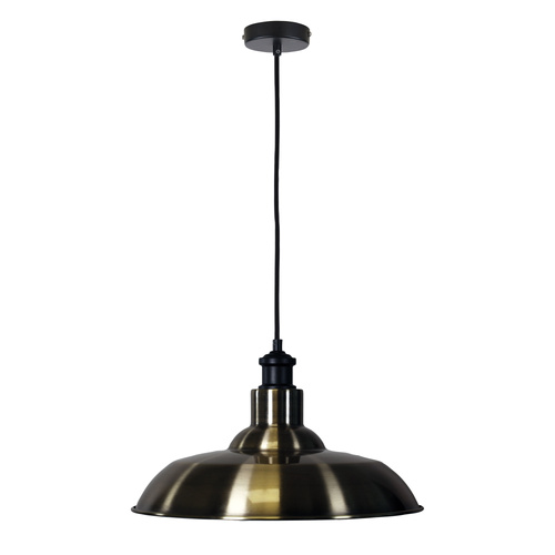 SLATER PENDANT ANTIQUE BR. & BLACK ALBANY
