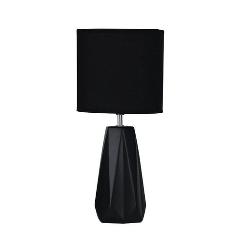 SHELLY COMPLETE TABLE LAMP BLACK