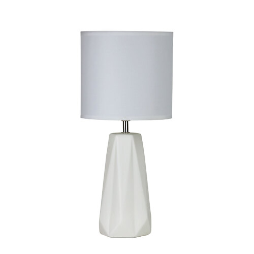 SHELLY COMPLETE TABLE LAMP WHITE