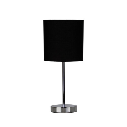 ZOLA TABLE LAMP CHROME / BLACK SHADE