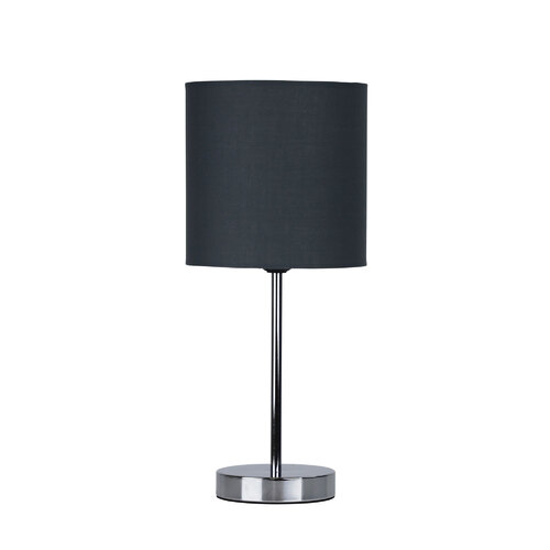 ZOLA TABLE LAMP CHROME / GREY SHADE
