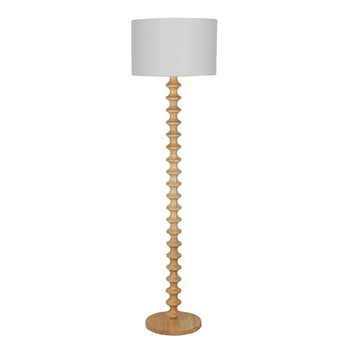 SPINDLE FLOOR LAMP NATURAL COMPLETE