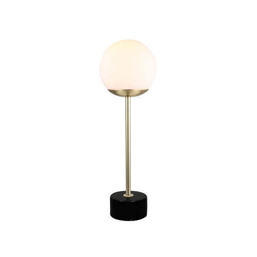 MILTON TABLE LAMP MARBLE & ANTIQUE BRASS