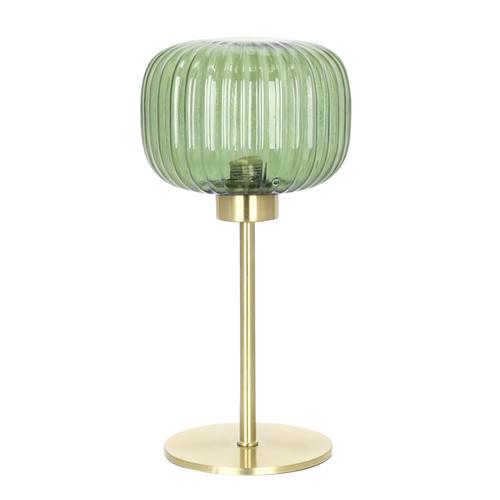 ALTO TABLE LAMP SATIN BRASS / GREEN