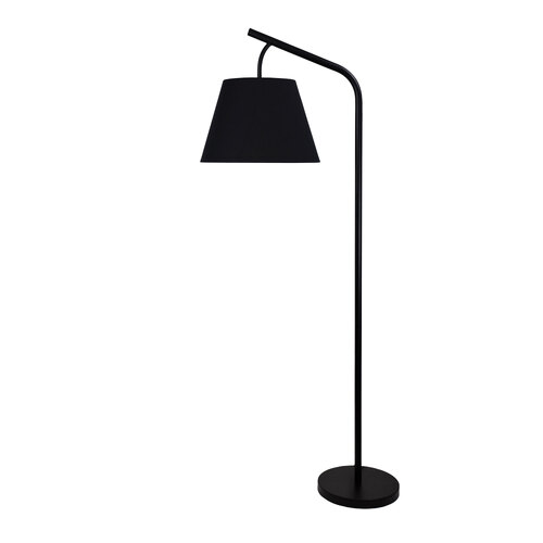 PADSTOW FLOOR LAMP WITH SHADE BLACK