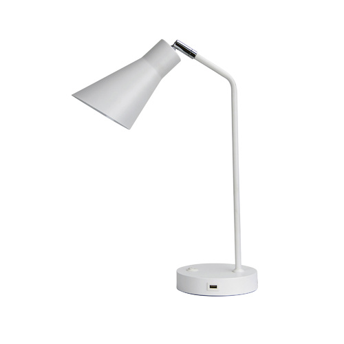 THOR DESK LAMP WITH USB WHITE