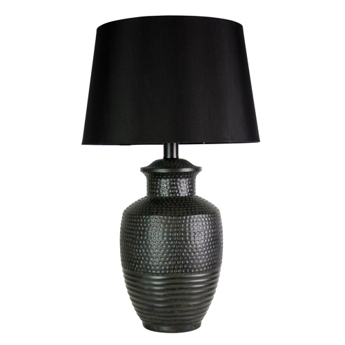ATTICA AGED BLACK COMPLETE TABLE LAMP