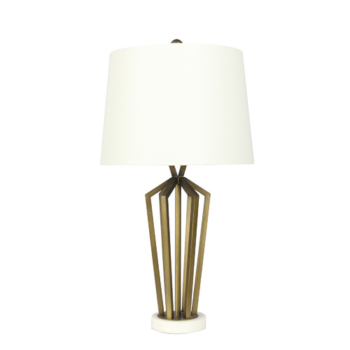 ROMSEY METAL TABLE LAMP w/ HARP SHADE
