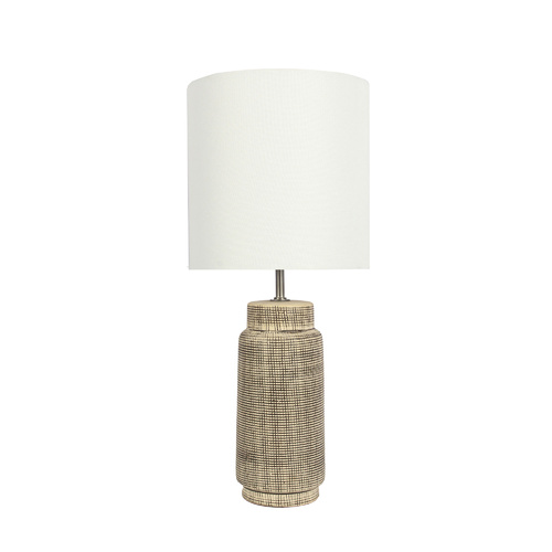 ZAMORA CERAMIC TABLE LAMP COMPLETE