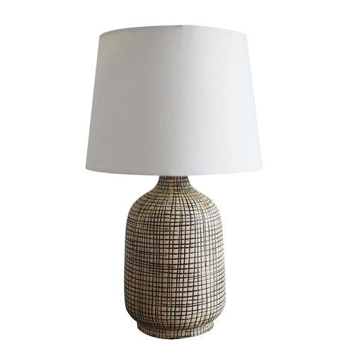 BISCAY CERAMIC TABLE LAMP COMPLETE