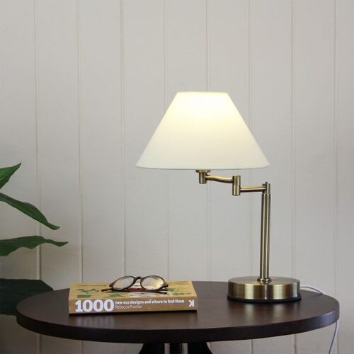 ZOE TOUCH LAMP ANTIQUE BRASS ON-OFF