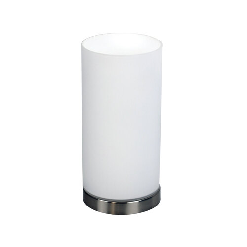 PABLO TOUCH LAMP OPAL MATT / BRUSHED CHR ON-OFF