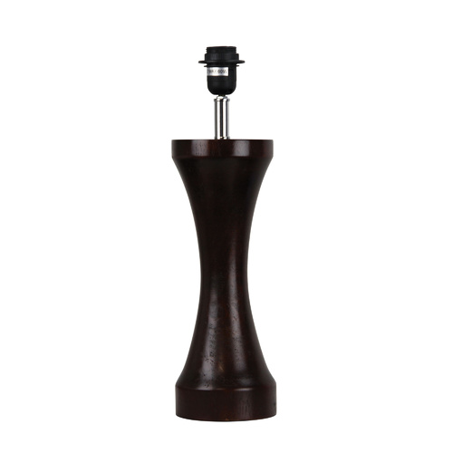 KETU 400 SPINDLE TABLE LAMP BASE DARK BROWN E27